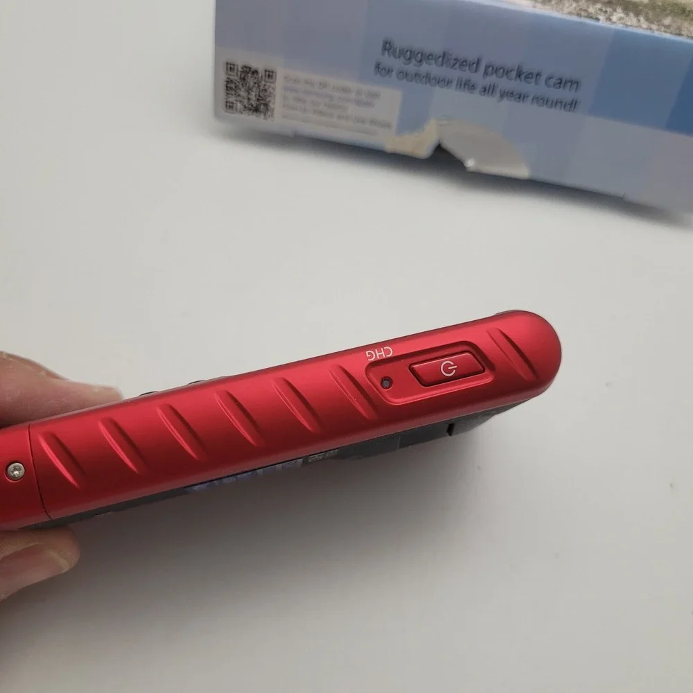 Samsung HMX-W200 Red Rugged Pocket Cam Waterproof Shockproof Full HD Camcorder